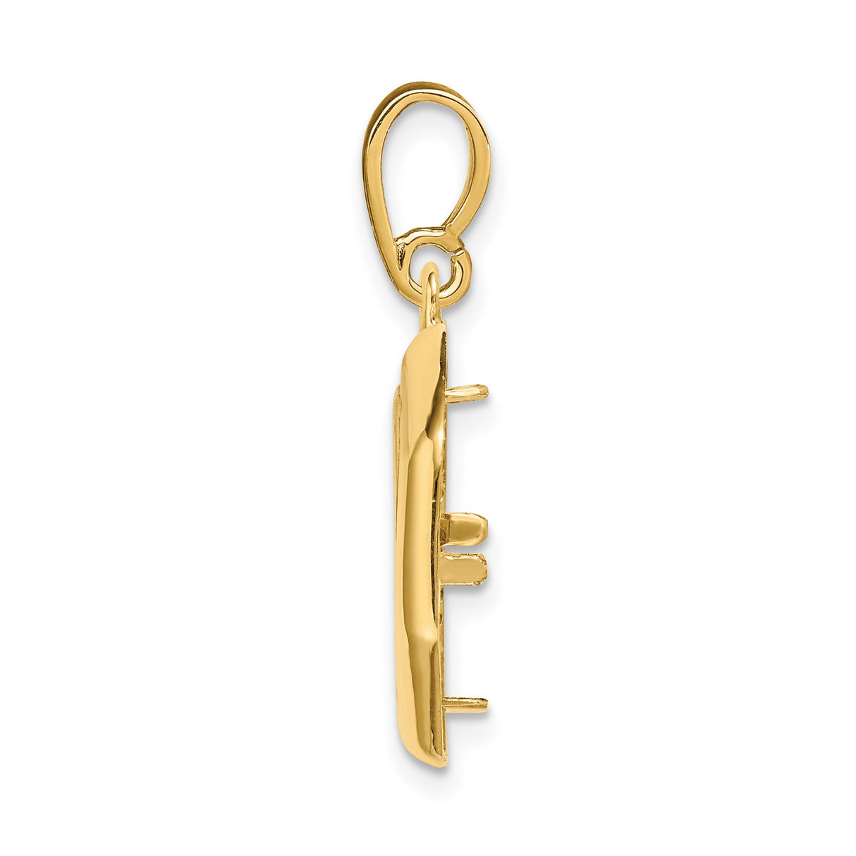 13 mm 14k Yellow Gold coin bezel for 13 mm Coin β alternate view