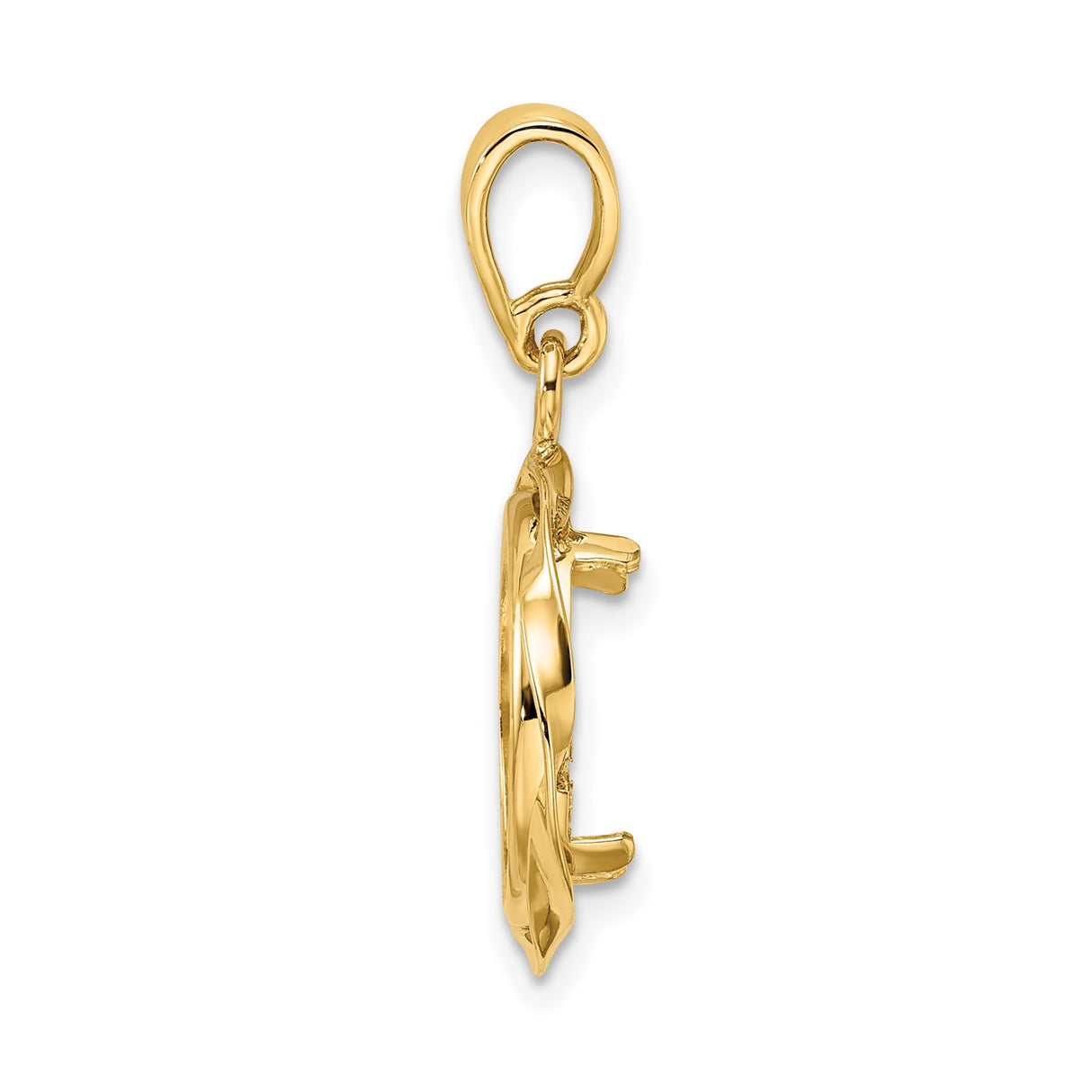 13 mm 14k Yellow Gold coin bezel for 13 mm Coin β alternate view