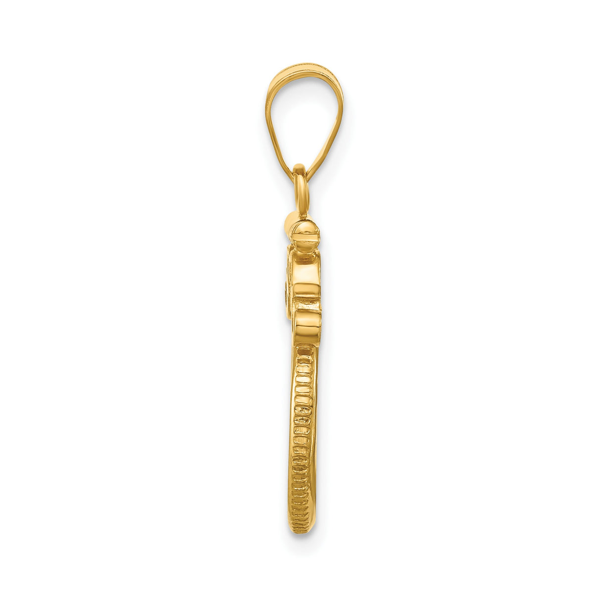 13 mm 14k Yellow Gold coin bezel for 13 mm Coin β alternate view
