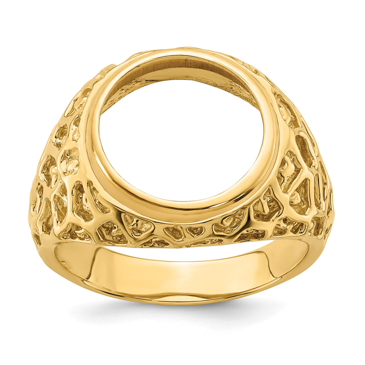 13 mm 14k Yellow Gold coin bezel for 13 mm Coin β additional image