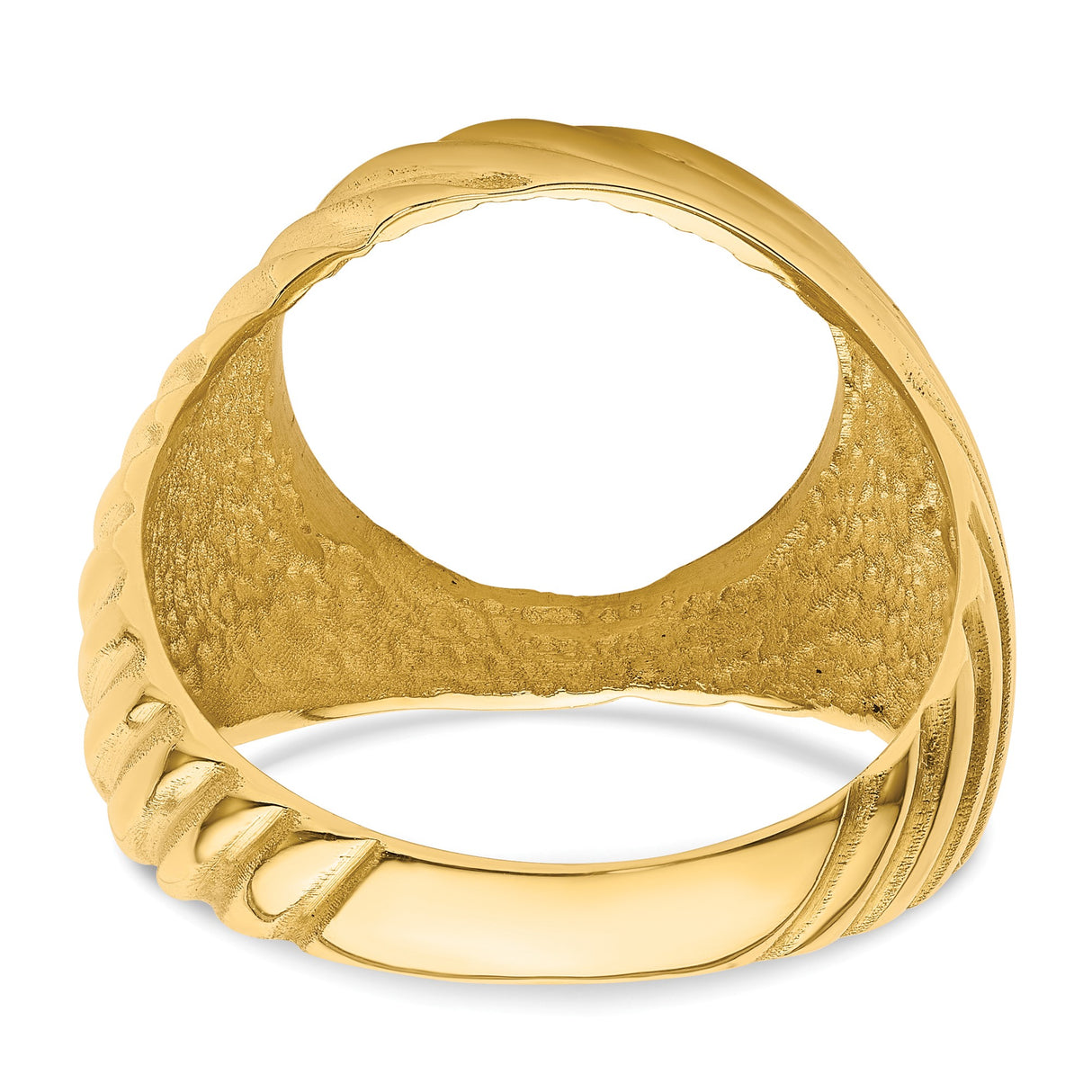 13 mm 14k Yellow Gold coin bezel for 13 mm Coin β additional image