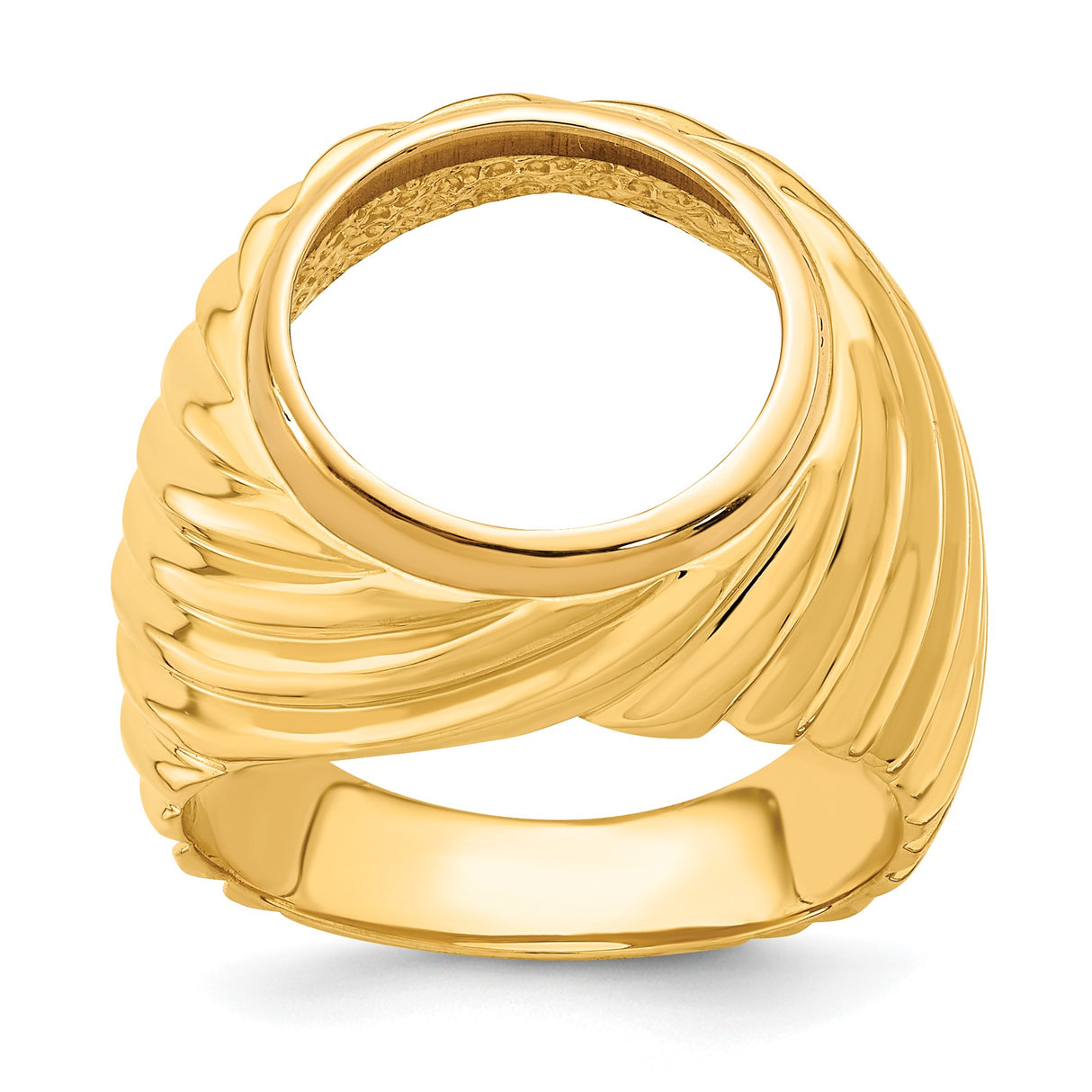 13 mm 14k Yellow Gold coin bezel for 13 mm Coin β additional image