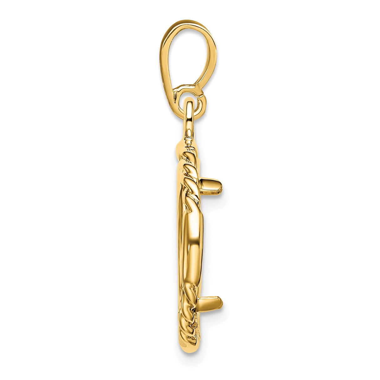 14 mm 14k Yellow Gold coin bezel for 14 mm Coin β alternate view