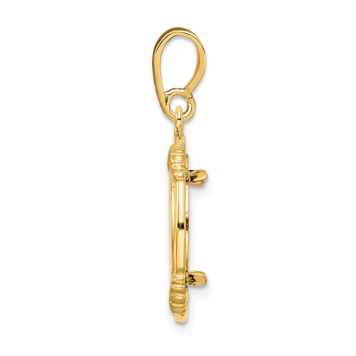 14 mm 14k Yellow Gold coin bezel for 14 mm Coin β alternate view