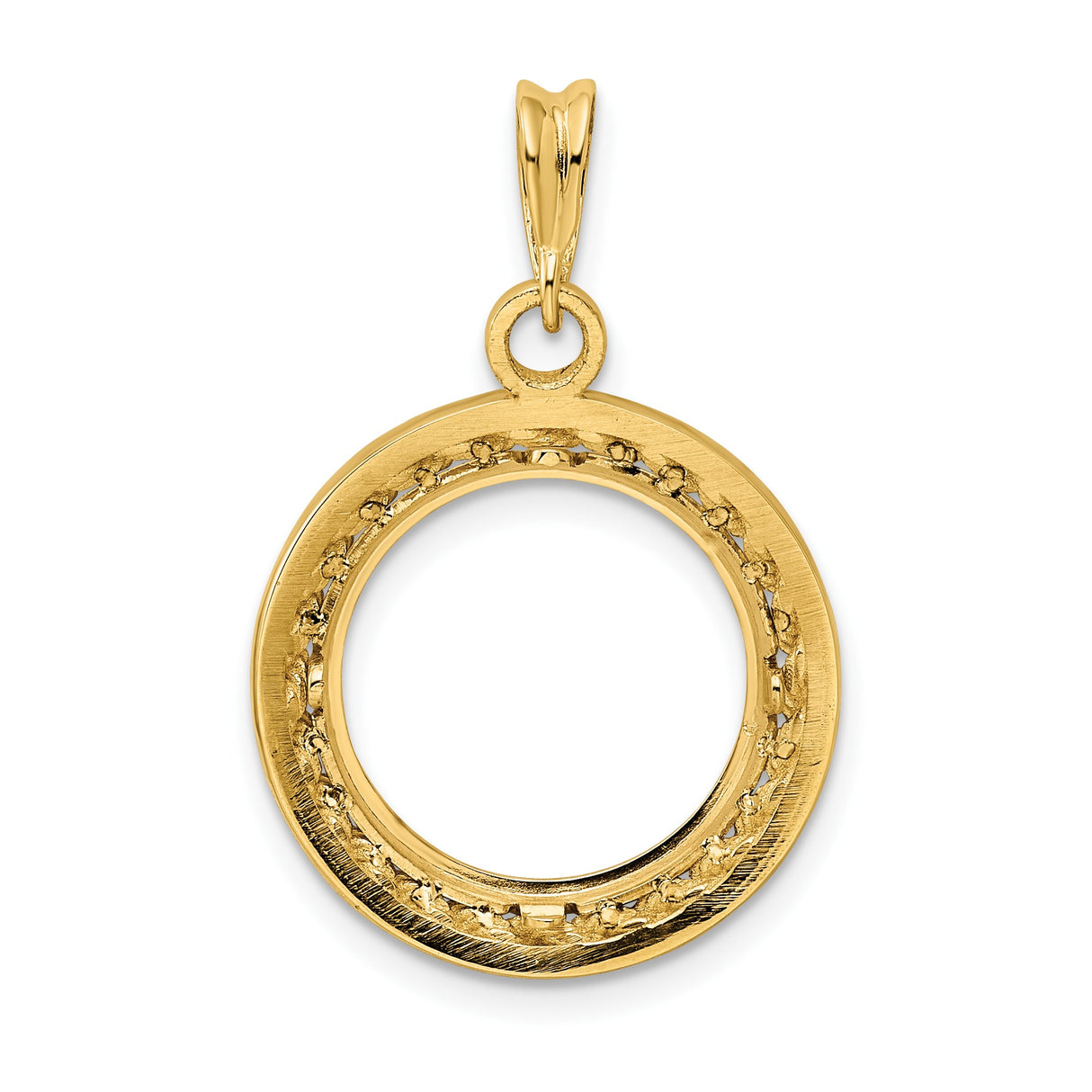 15 mm 14k Yellow Gold coin bezel for 15 mm Coin β additional image