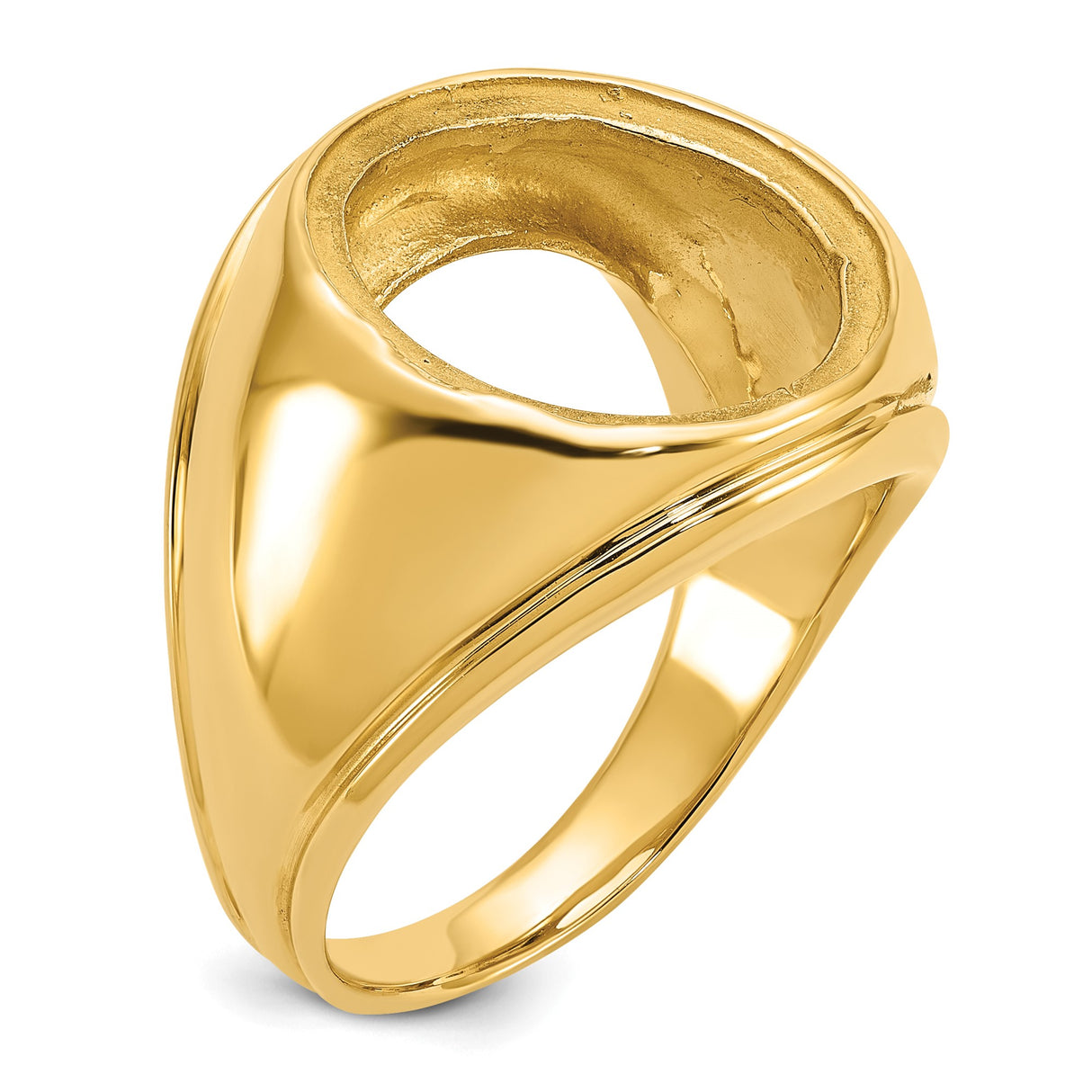 15 mm 14k Yellow Gold coin bezel for 15 mm Coin β additional image