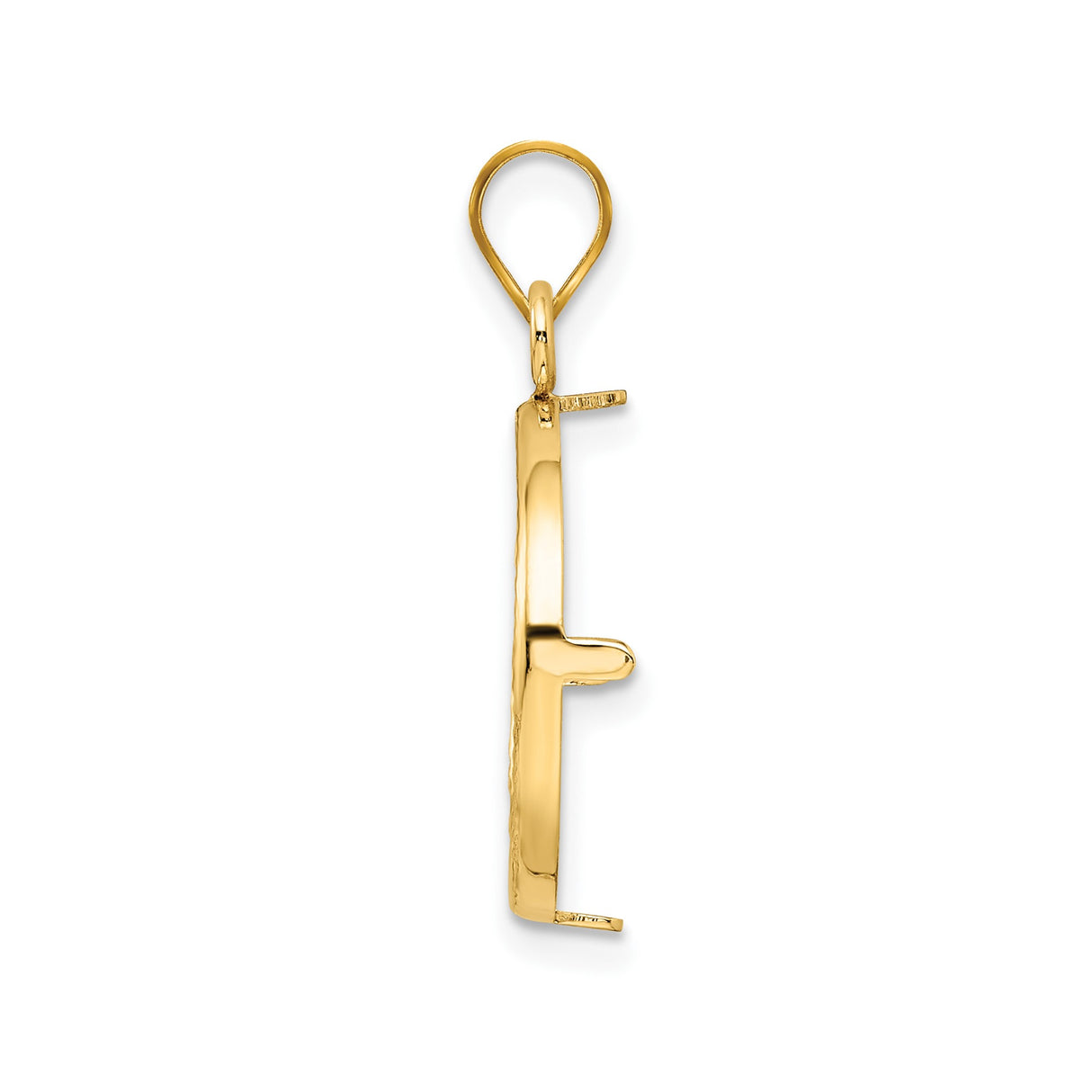 16 mm 14k Yellow Gold coin bezel for 15.5 mm Coin β alternate view