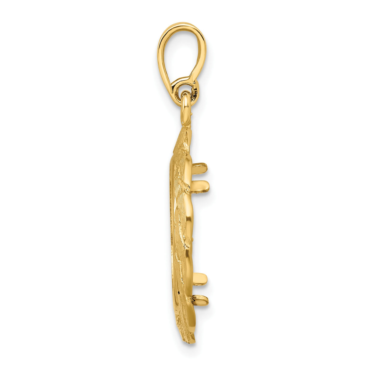 16 mm 14k Yellow Gold coin bezel for 15.5 mm Coin β alternate view