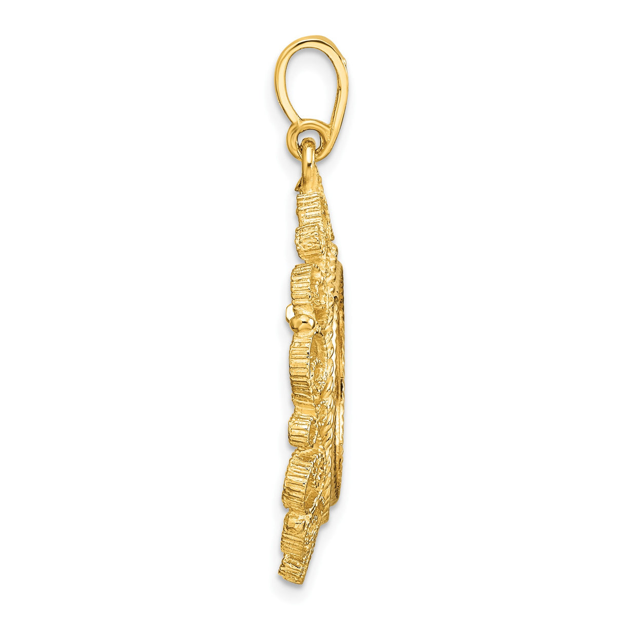 16 mm 14k Yellow Gold coin bezel for 16 mm Coin β alternate view