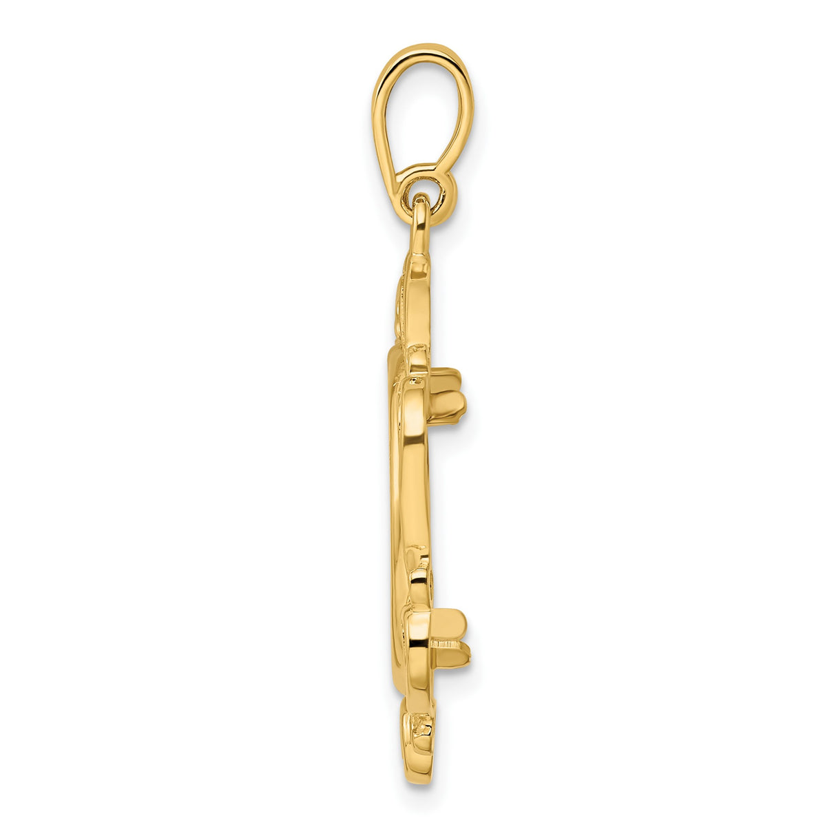 16 mm 14k Yellow Gold coin bezel for 16 mm Coin β alternate view