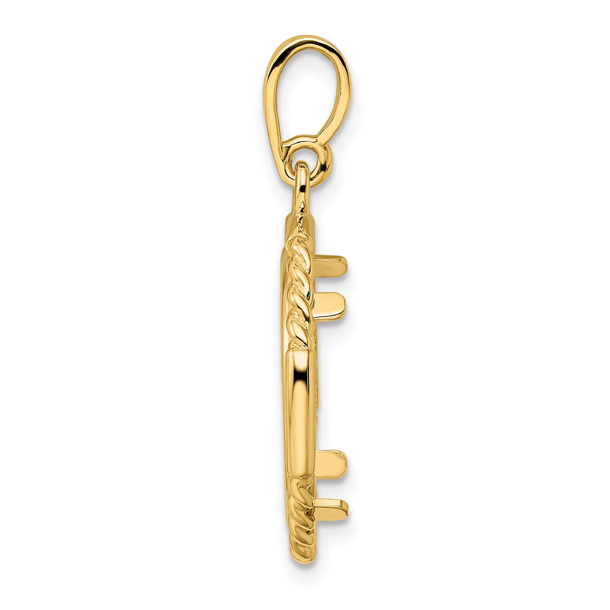 16 mm 14k Yellow Gold coin bezel for 16 mm Coin β alternate view