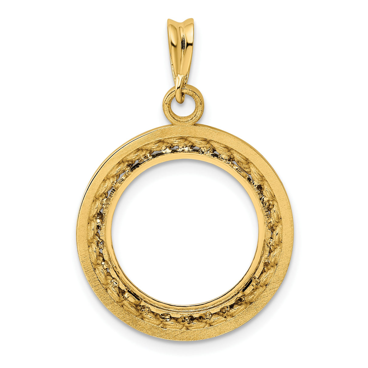 16 mm 14k Yellow Gold coin bezel for 16 mm Coin β additional image