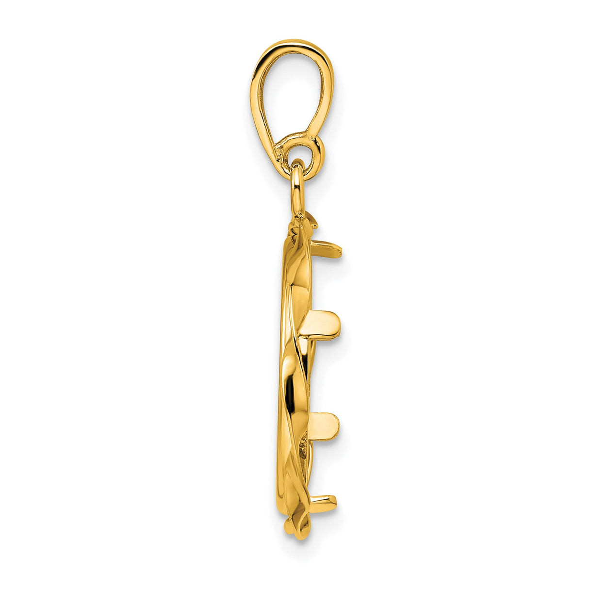 16 mm 14k Yellow Gold coin bezel for 16 mm Coin β alternate view