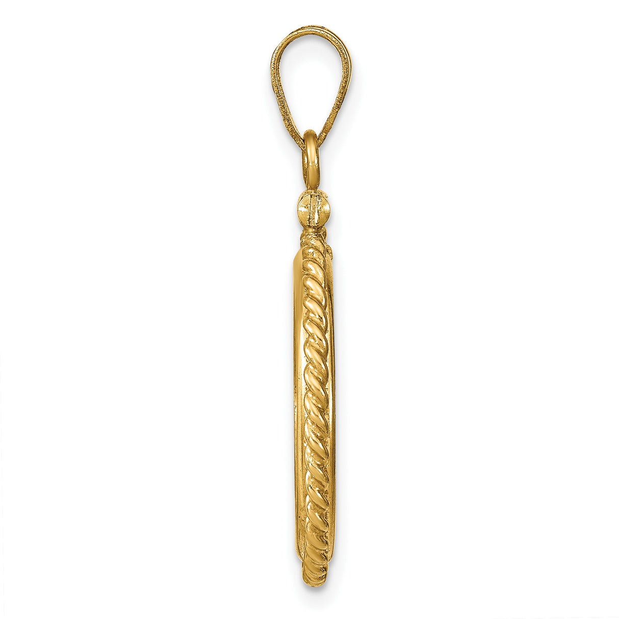 16 mm 14k Yellow Gold coin bezel for 16 mm Coin β alternate view