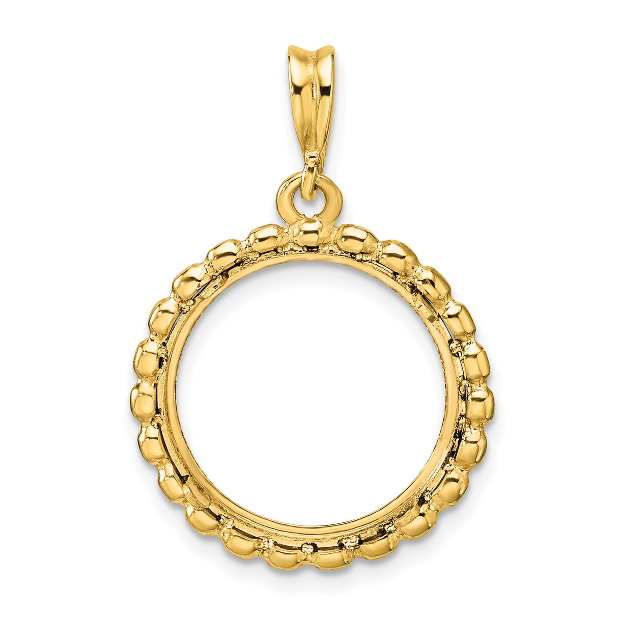 17 mm 14k Yellow Gold coin bezel for 16.5 mm Coin β additional image