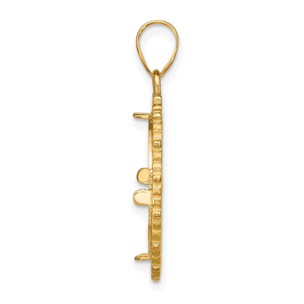 17 mm 14k Yellow Gold coin bezel for 16.5 mm Coin β alternate view
