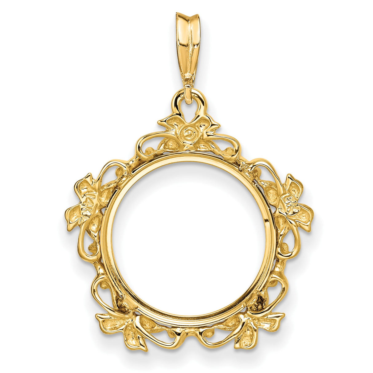 17 mm 14k Yellow Gold coin bezel for 16.5 mm Coin β additional image