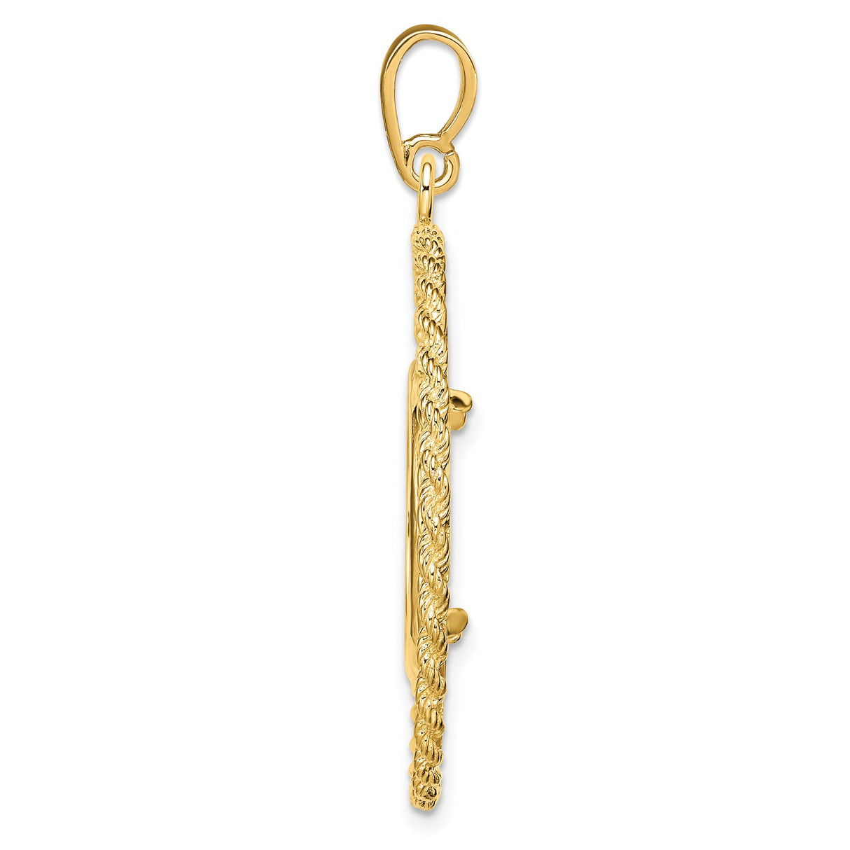 17 mm 14k Yellow Gold coin bezel for 16.5 mm Coin β alternate view