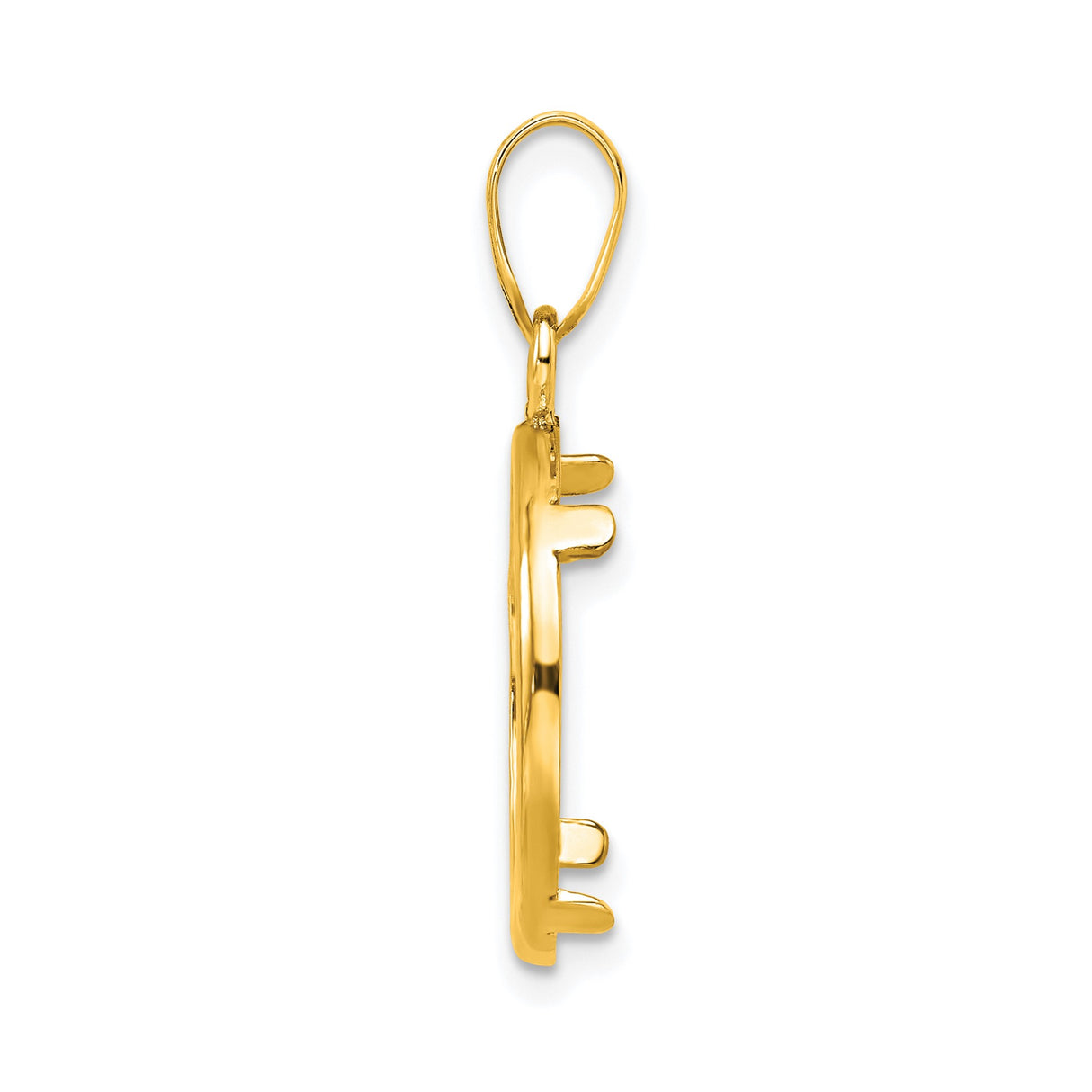 17 mm 14k Yellow Gold coin bezel for 16.5 mm Coin β alternate view