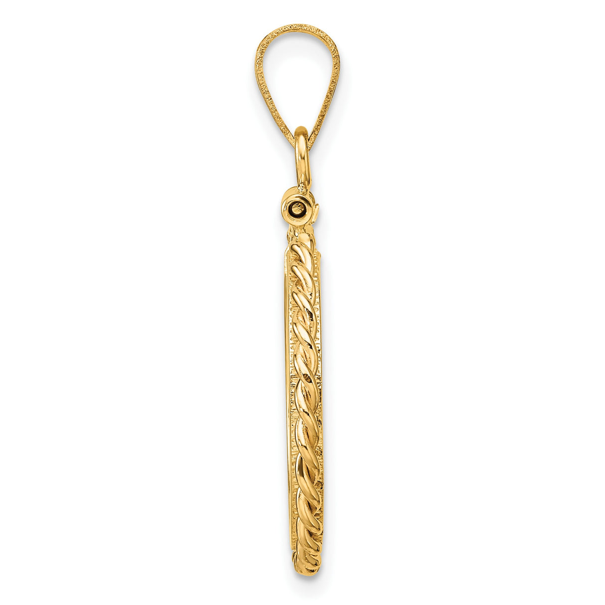 17 mm 14k Yellow Gold coin bezel for 16.5 mm Coin β alternate view