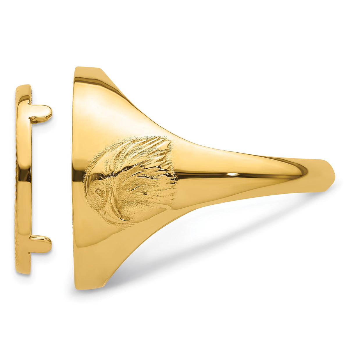 17 mm 10k Yellow Gold coin bezel for 16.5 mm Coin β additional image