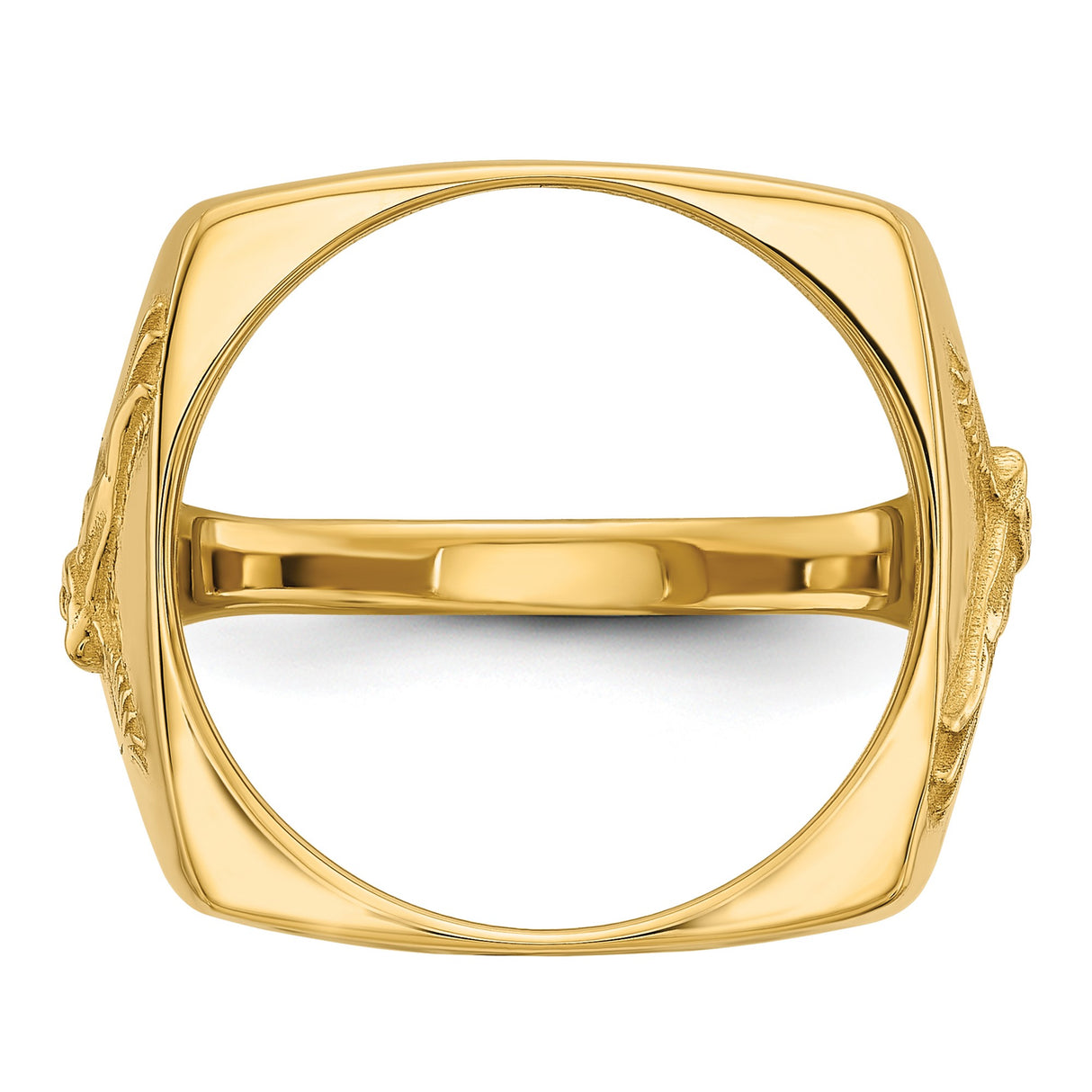 17 mm 14k Yellow Gold coin bezel for 16.5 mm Coin β additional image