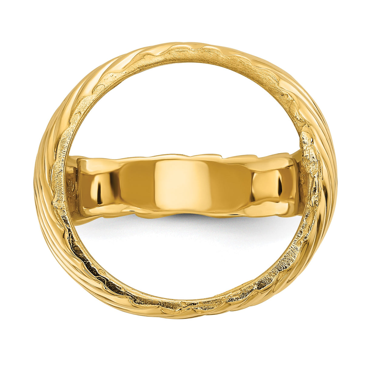 17 mm 14k Yellow Gold coin bezel for 16.5 mm Coin β additional image