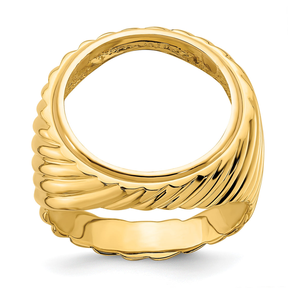 17 mm 14k Yellow Gold coin bezel for 16.5 mm Coin β additional image