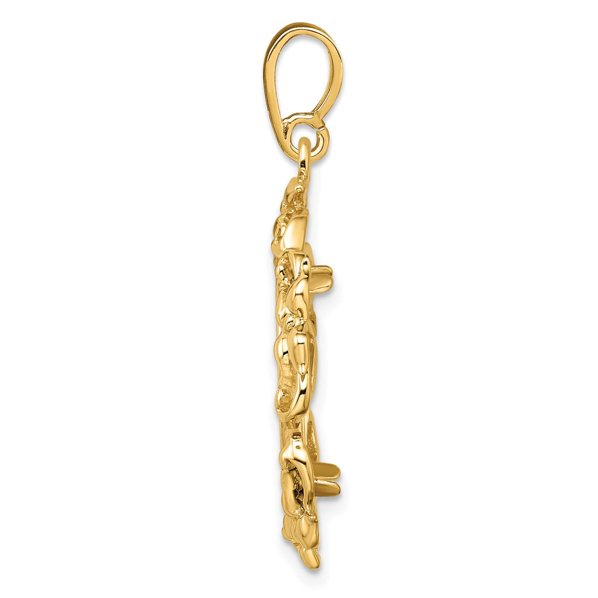 18 mm 14k Yellow Gold coin bezel for 17.8 mm Coin β alternate view
