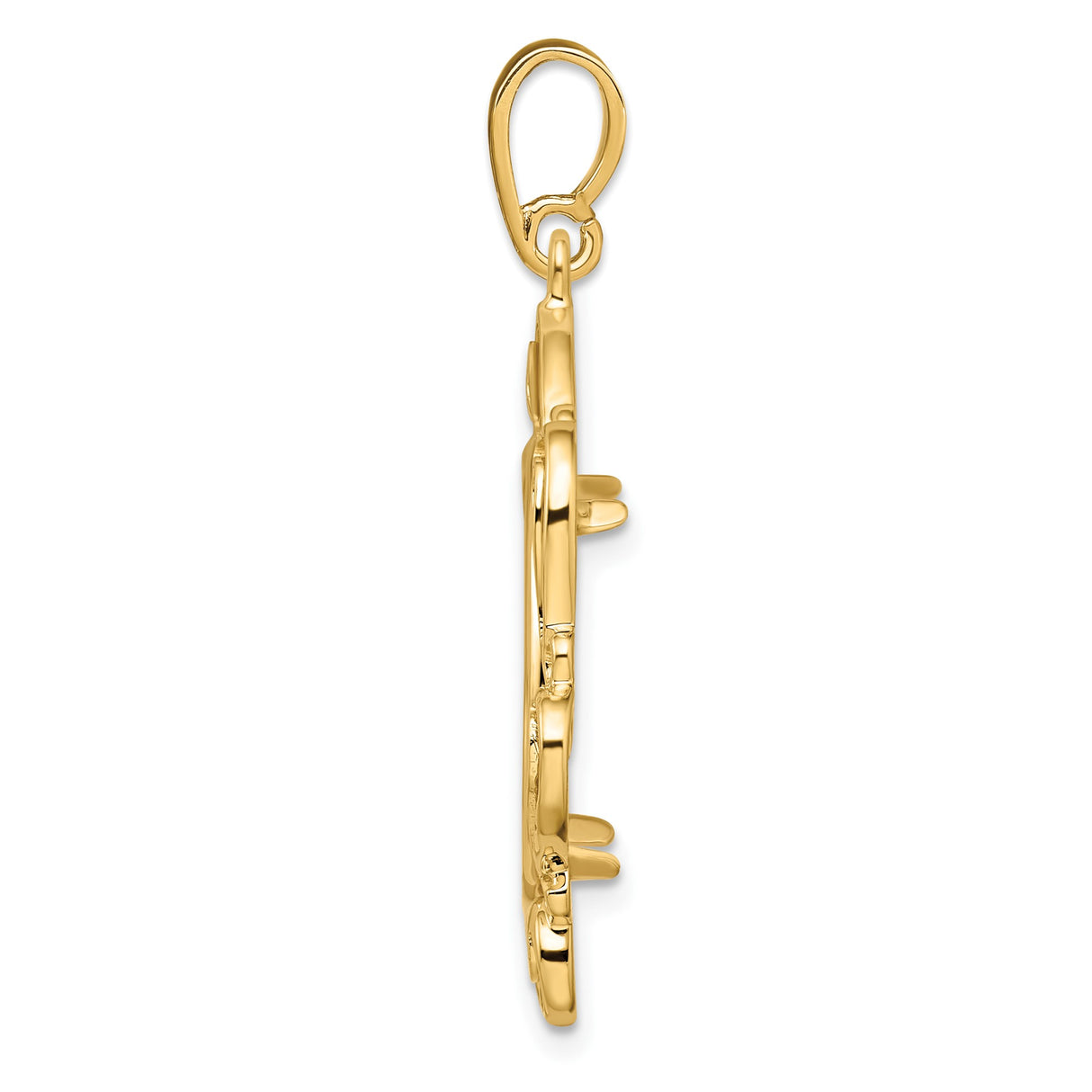 18 mm 14k Yellow Gold coin bezel for 17.8 mm Coin β alternate view