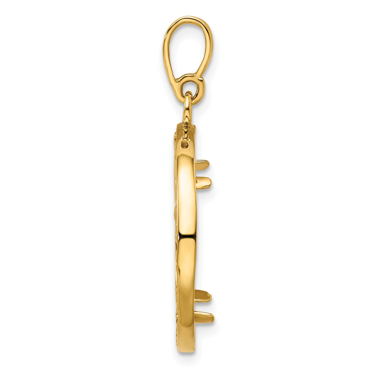 18 mm 14k Yellow Gold coin bezel for 17.8 mm Coin β alternate view