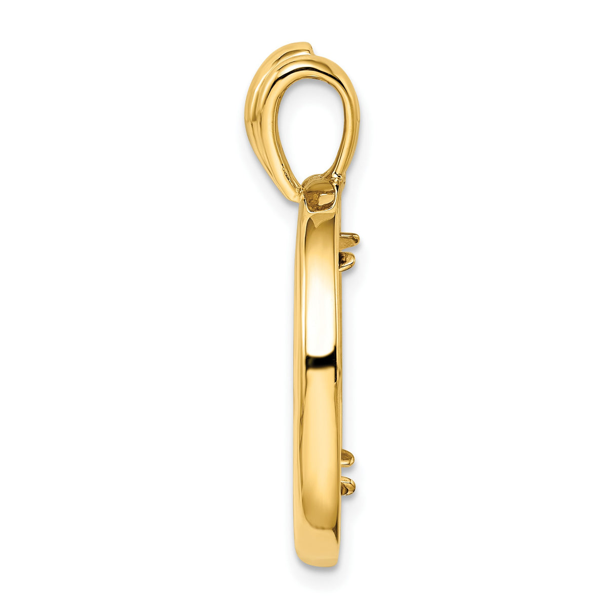 18 mm 14k Yellow Gold coin bezel for 17.8 mm Coin β alternate view