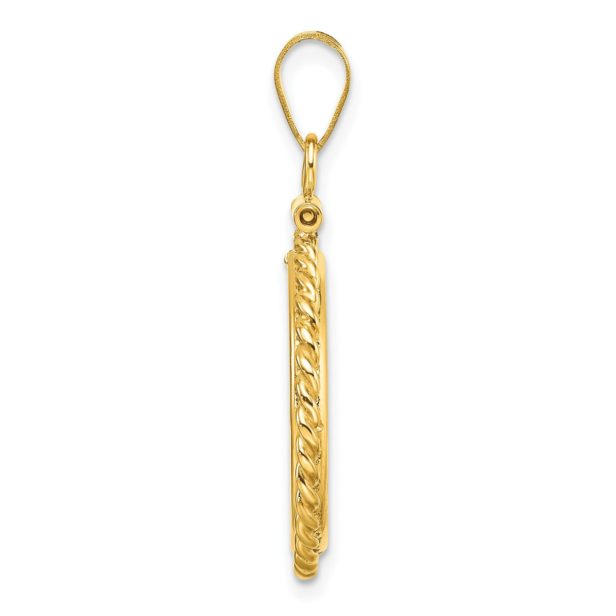 18 mm 14k Yellow Gold coin bezel for 17.8 mm Coin β alternate view