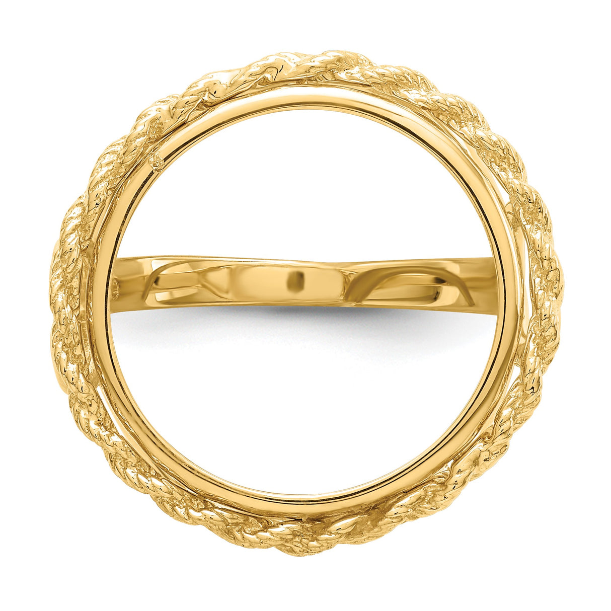 18 mm 14k Yellow Gold coin bezel for 17.8 mm Coin β additional image