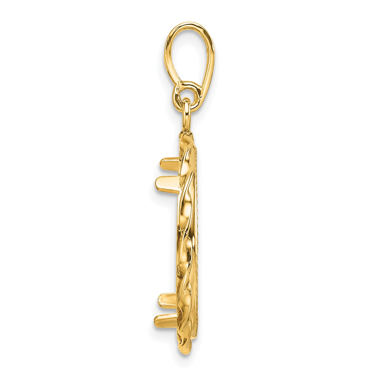 18 mm 14k Yellow Gold coin bezel for 18 mm Coin β alternate view