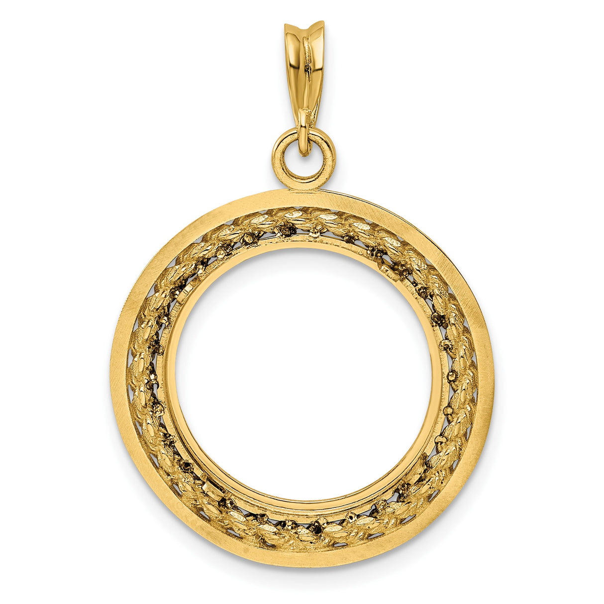 18 mm 14k Yellow Gold coin bezel for 18 mm Coin β additional image
