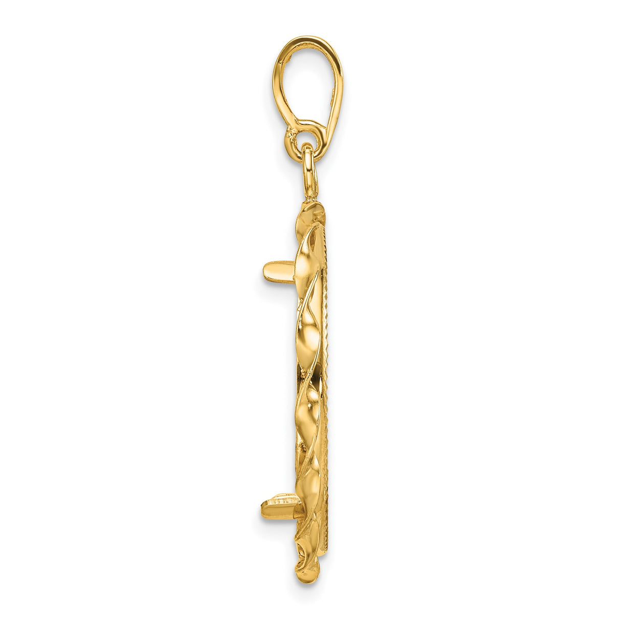 22 mm 14k Yellow Gold coin bezel for 21.6 mm Coin β alternate view