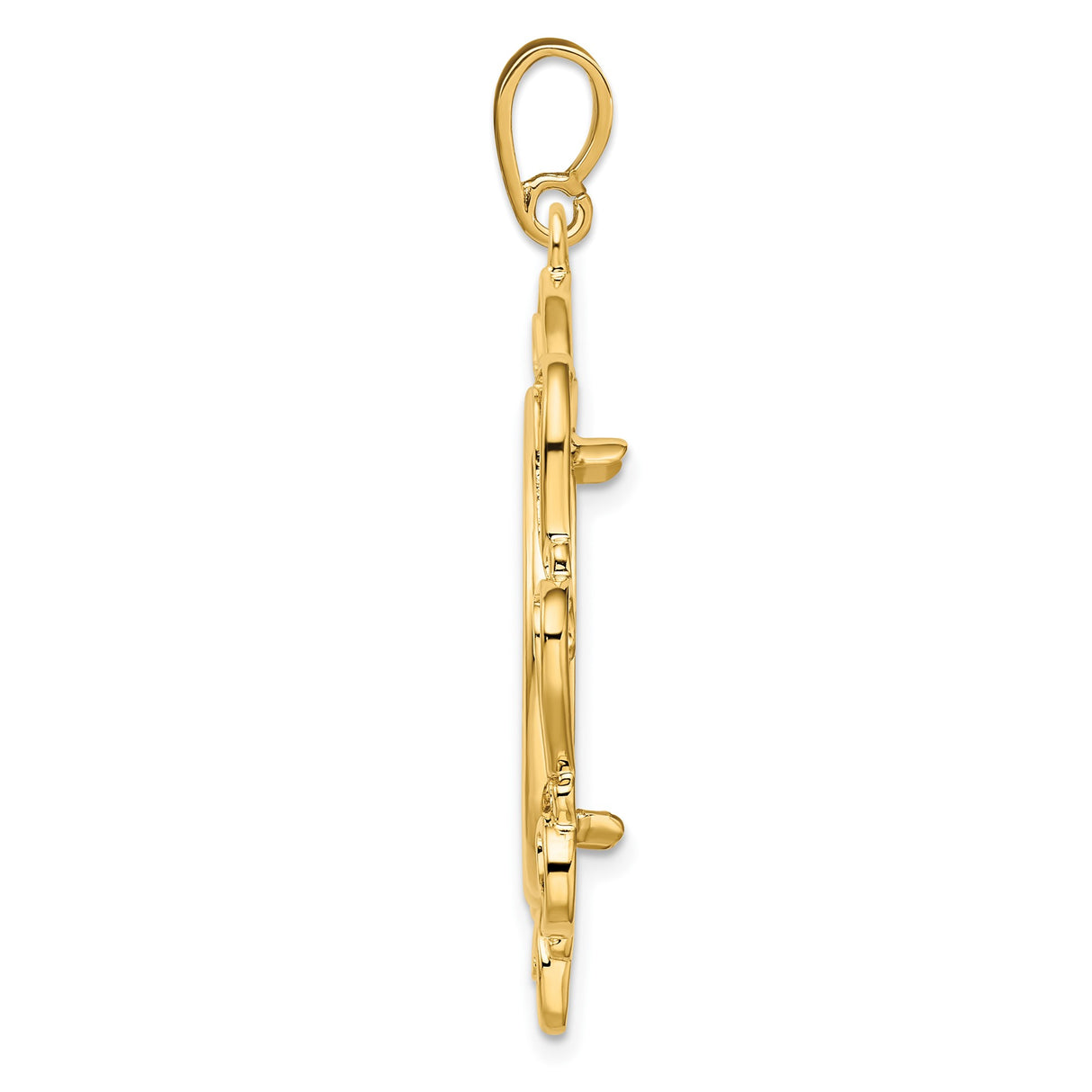 22 mm 14k Yellow Gold coin bezel for 21.6 mm Coin β alternate view