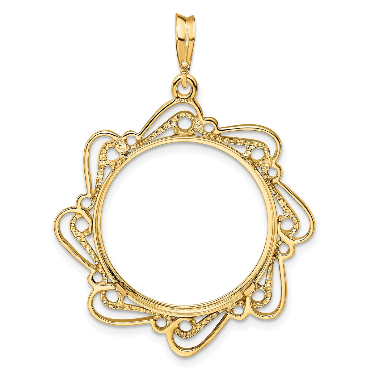 22 mm 14k Yellow Gold coin bezel for 21.6 mm Coin β additional image