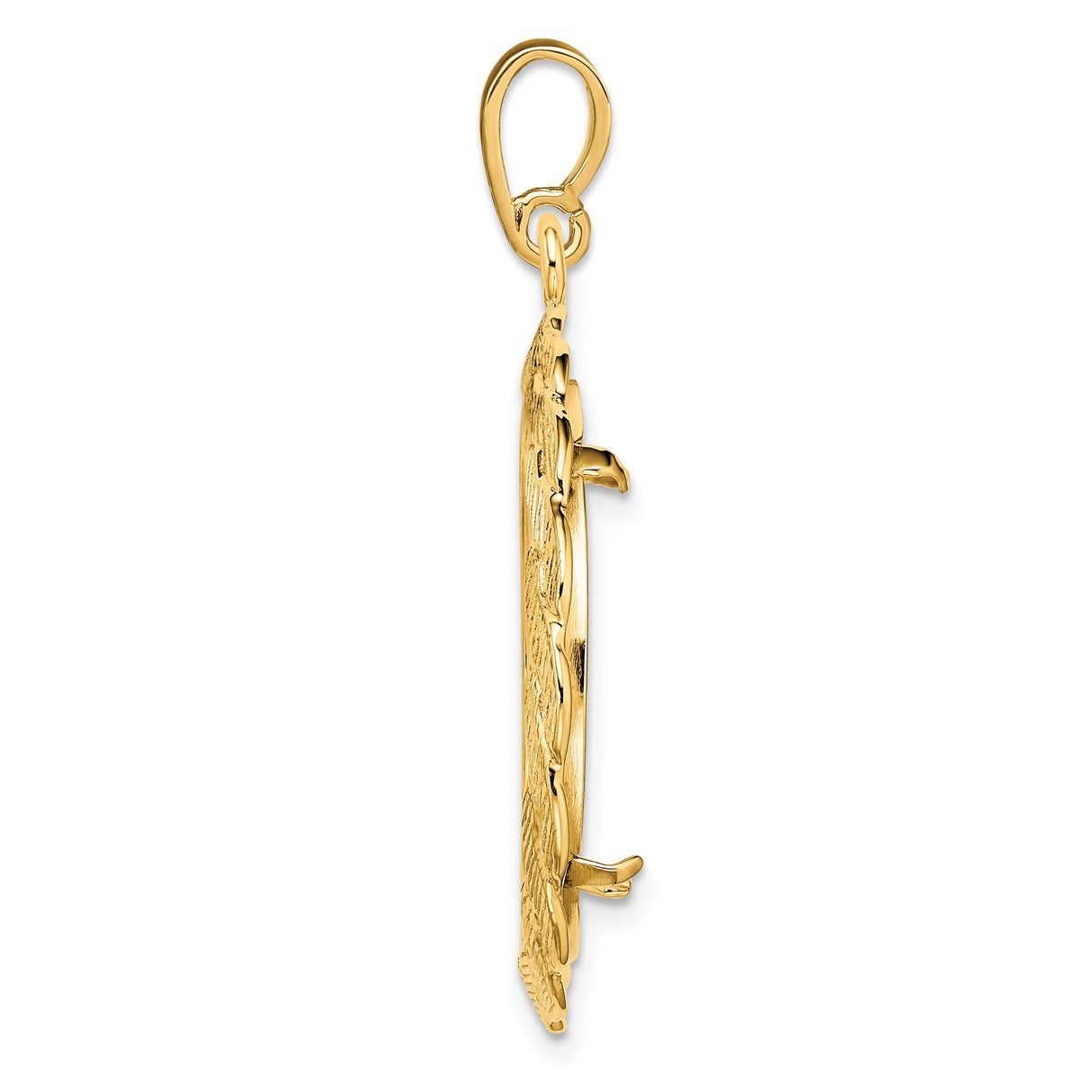 22 mm 14k Yellow Gold coin bezel for 21.6 mm Coin β alternate view