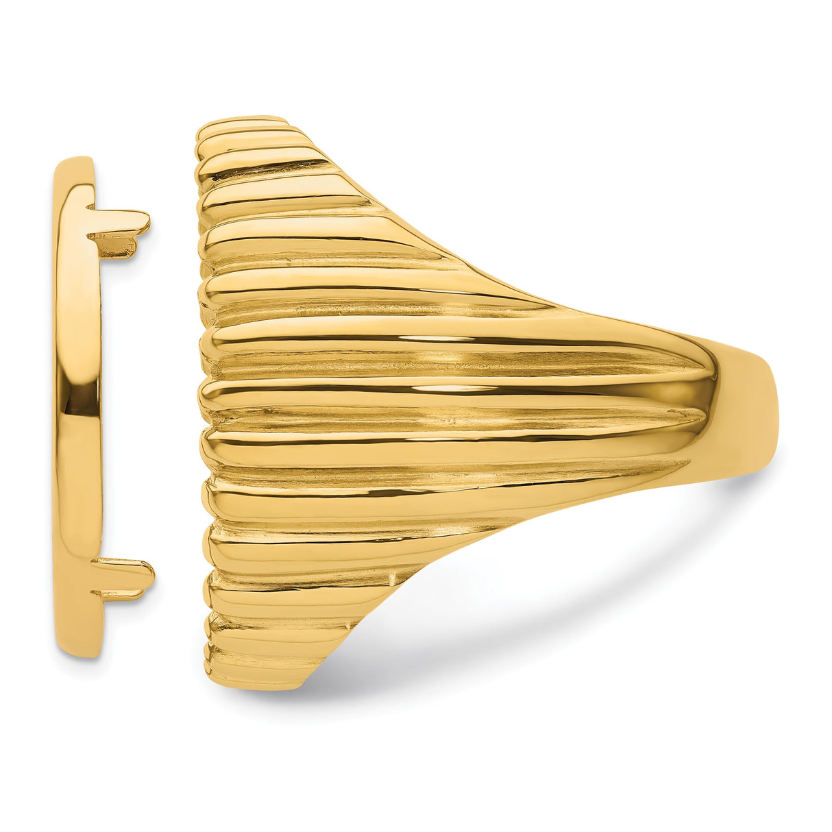 22 mm 14k Yellow Gold coin bezel for 21.6 mm Coin β additional image