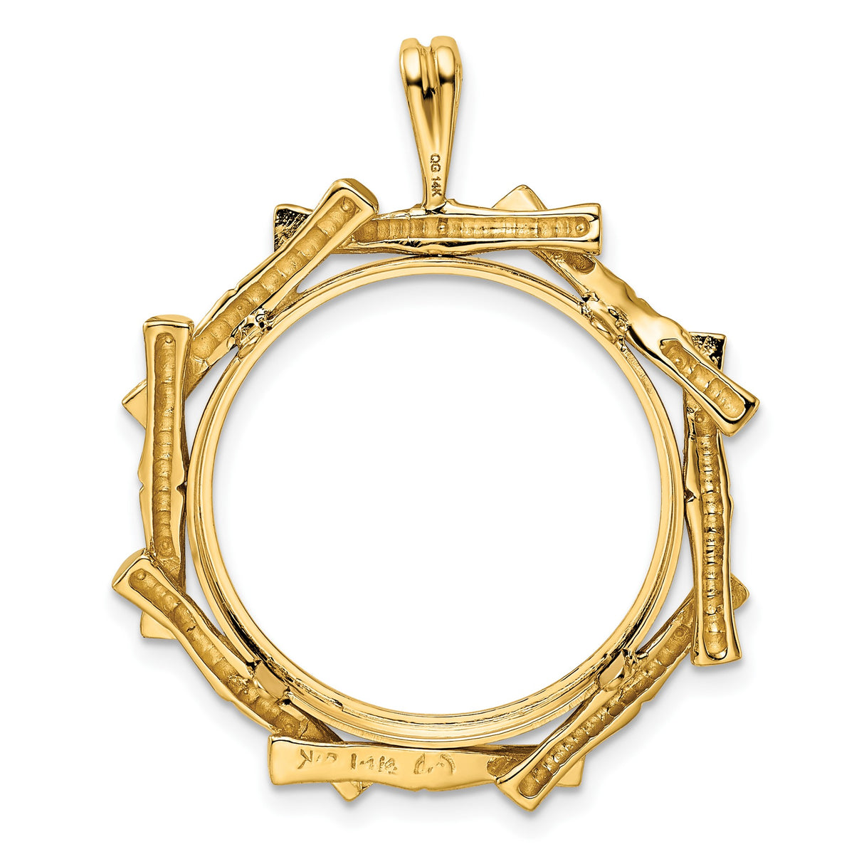 22 mm 14k Yellow Gold coin bezel for 22 mm Coin β additional image