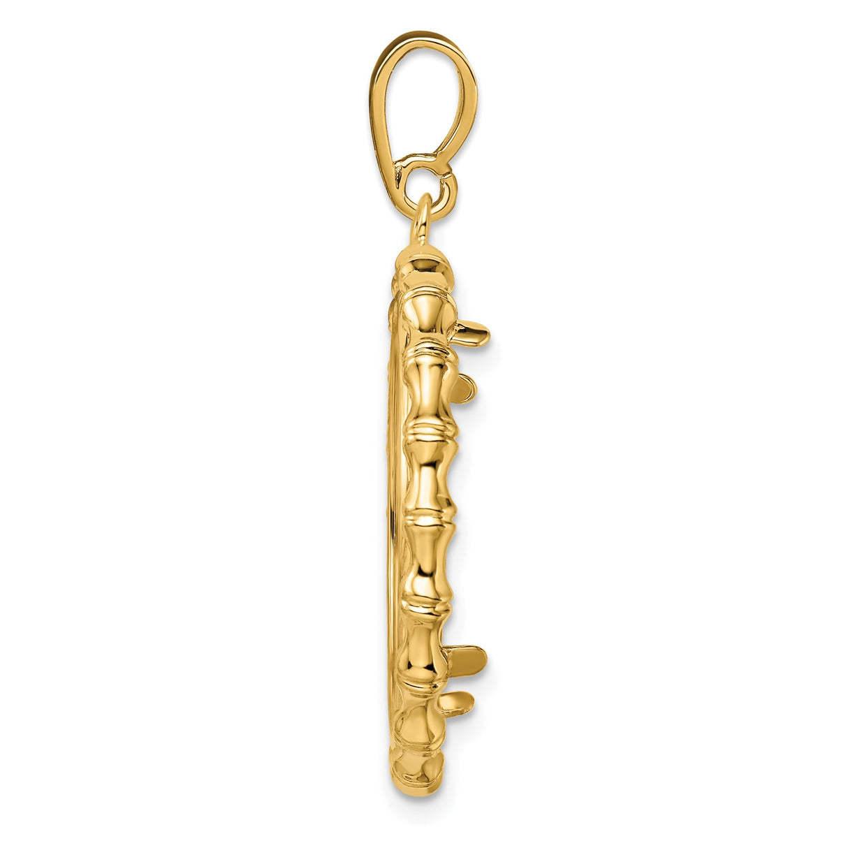 22 mm 14k Yellow Gold coin bezel for 22 mm Coin β alternate view