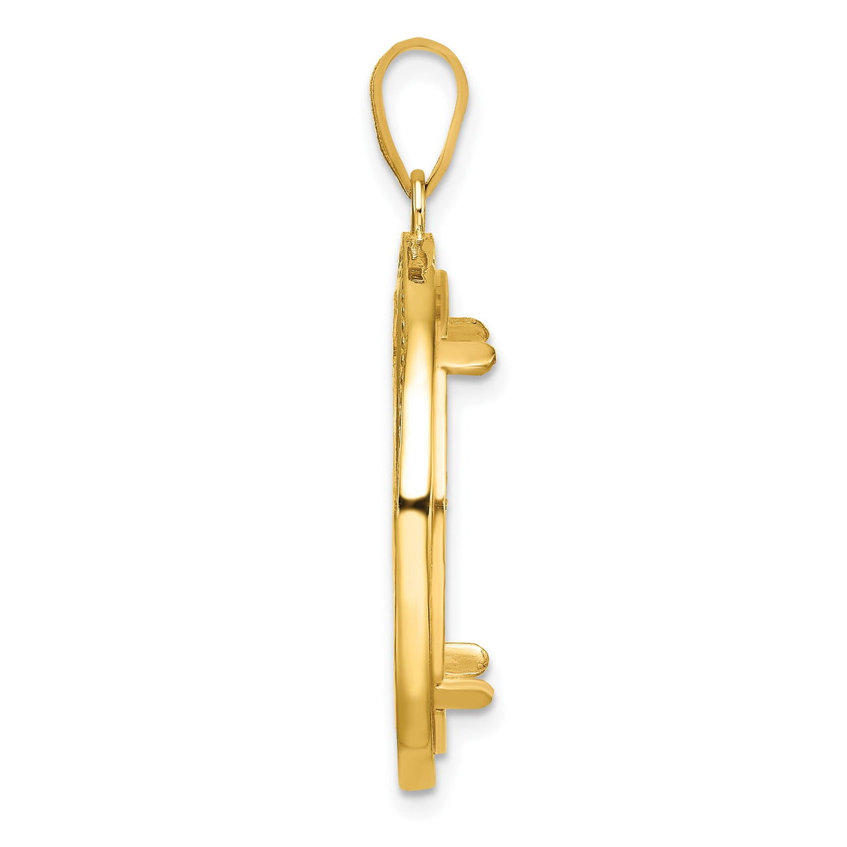 22 mm 14k Yellow Gold coin bezel for 22 mm Coin β alternate view