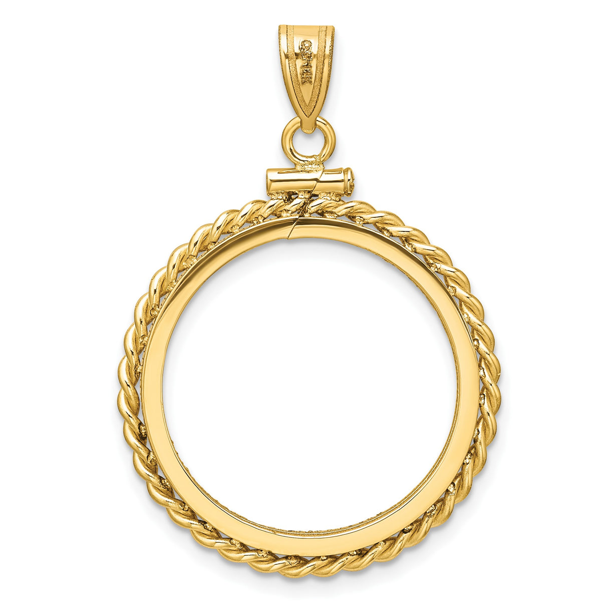 22 mm 14k Yellow Gold coin bezel for 22 mm Coin β additional image