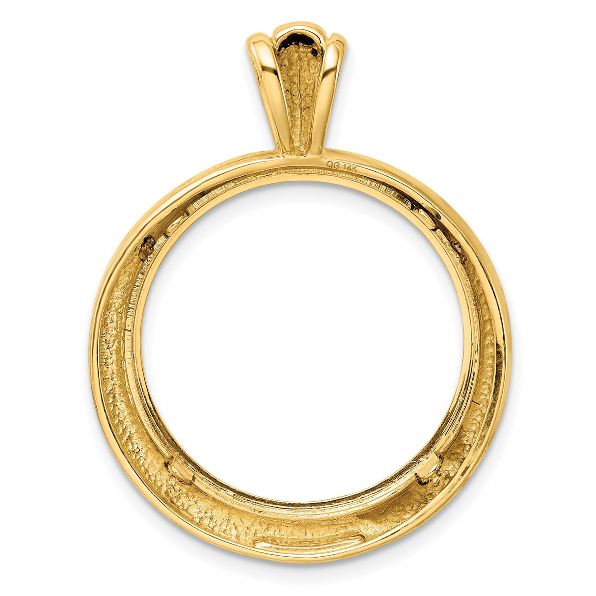 22 mm 14k Yellow Gold coin bezel for 22 mm Coin β additional image