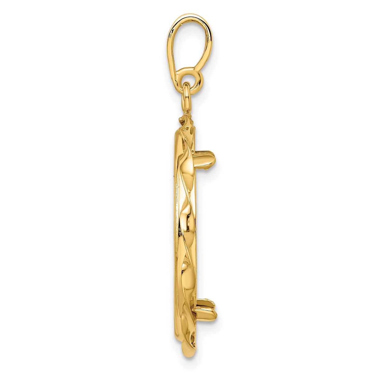 22 mm 14k Yellow Gold coin bezel for 22 mm Coin β alternate view