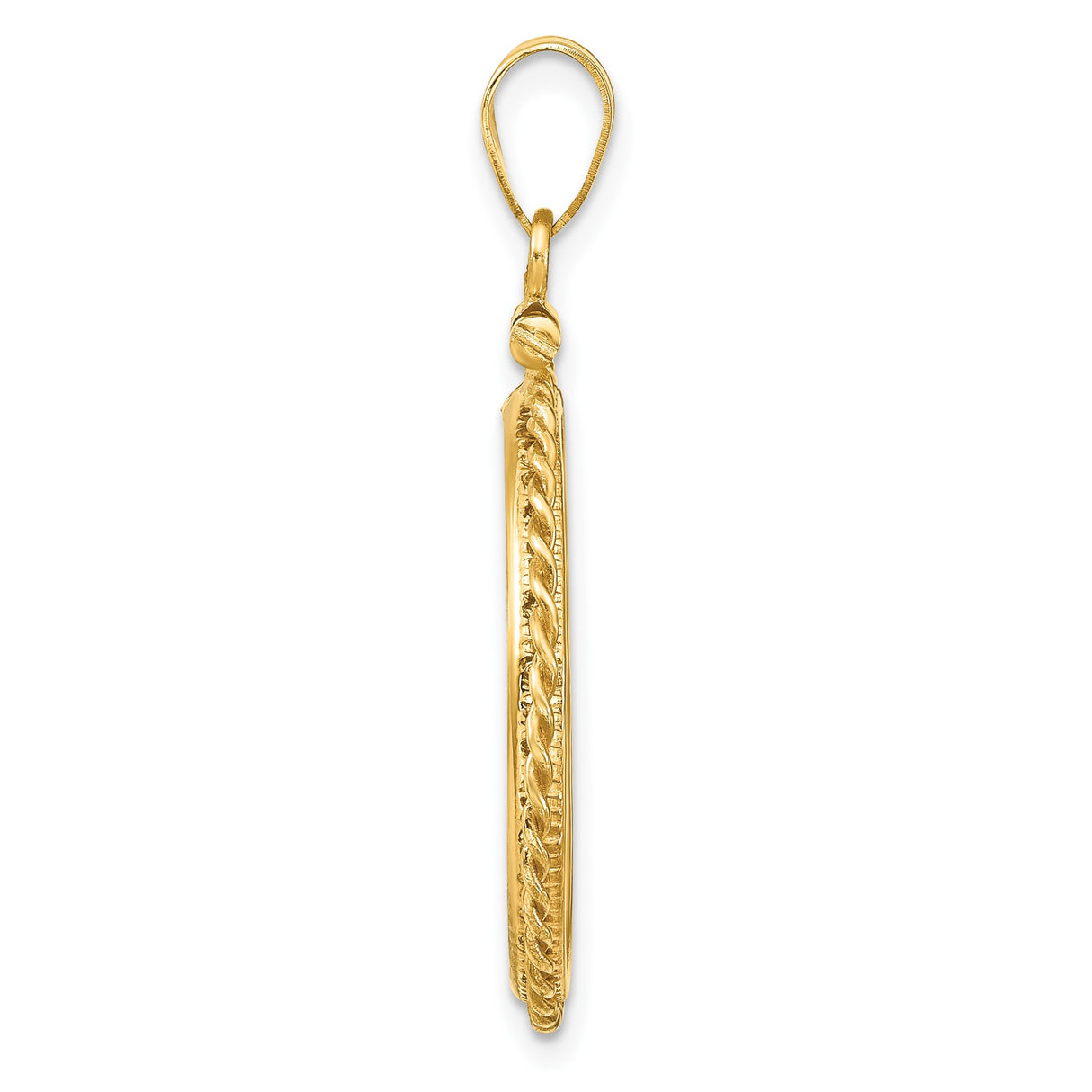 22 mm 14k Yellow Gold coin bezel for 22 mm Coin β alternate view