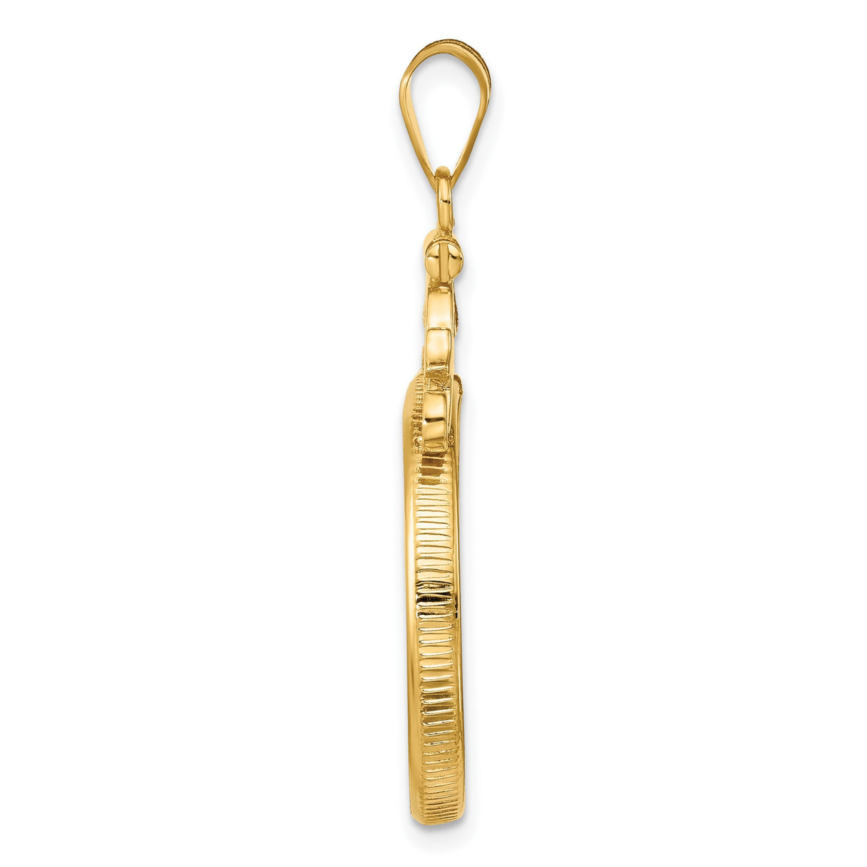 22 mm 14k Yellow Gold coin bezel for 22 mm Coin β alternate view