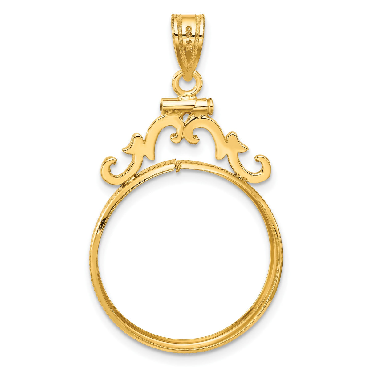 22 mm 14k Yellow Gold coin bezel for 22 mm Coin β additional image